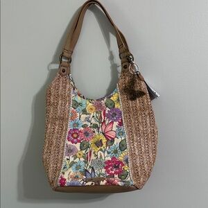 Sak Roots Floral Patterned Women's Bag